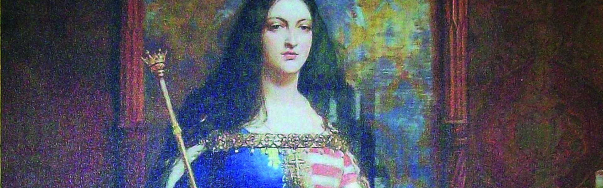 Obraz przedstawiający wizerunek św. królowej Jadwigi