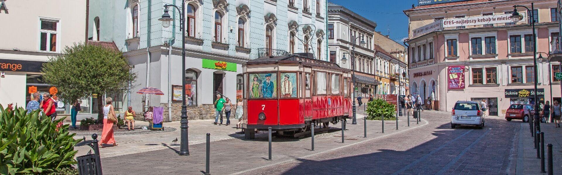 Kawiarnia w tramwaju na tarnowskiej uliczce