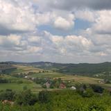 Zdjęcie przedstawia panoramę wsi Gwoździec.